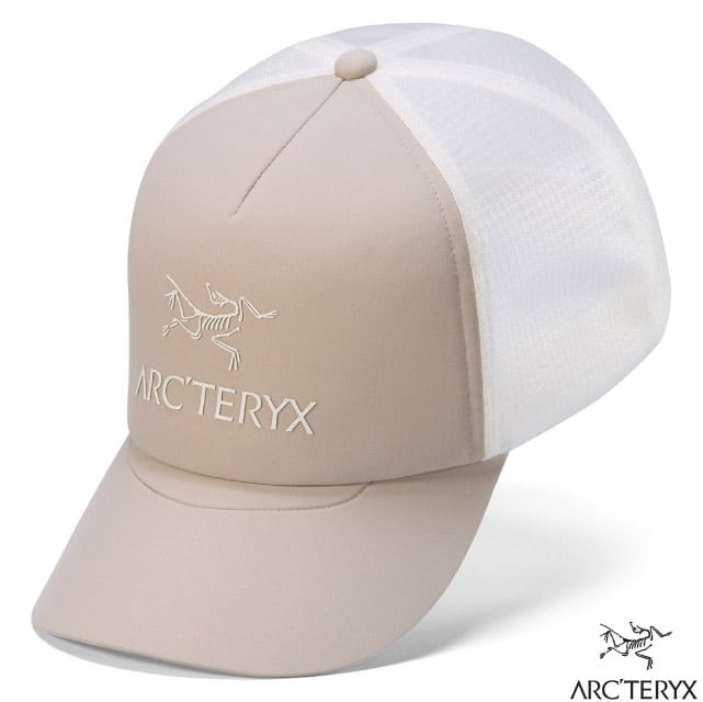 【ARCTERYX 始祖鳥】Bird Word棒球網帽.弧形卡車帽.鴨舌帽/X000007763 盧恩褐/絹絲白✿30E010